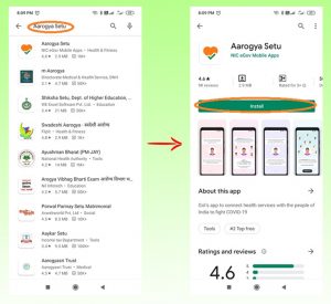 Aarogya Setu Search App